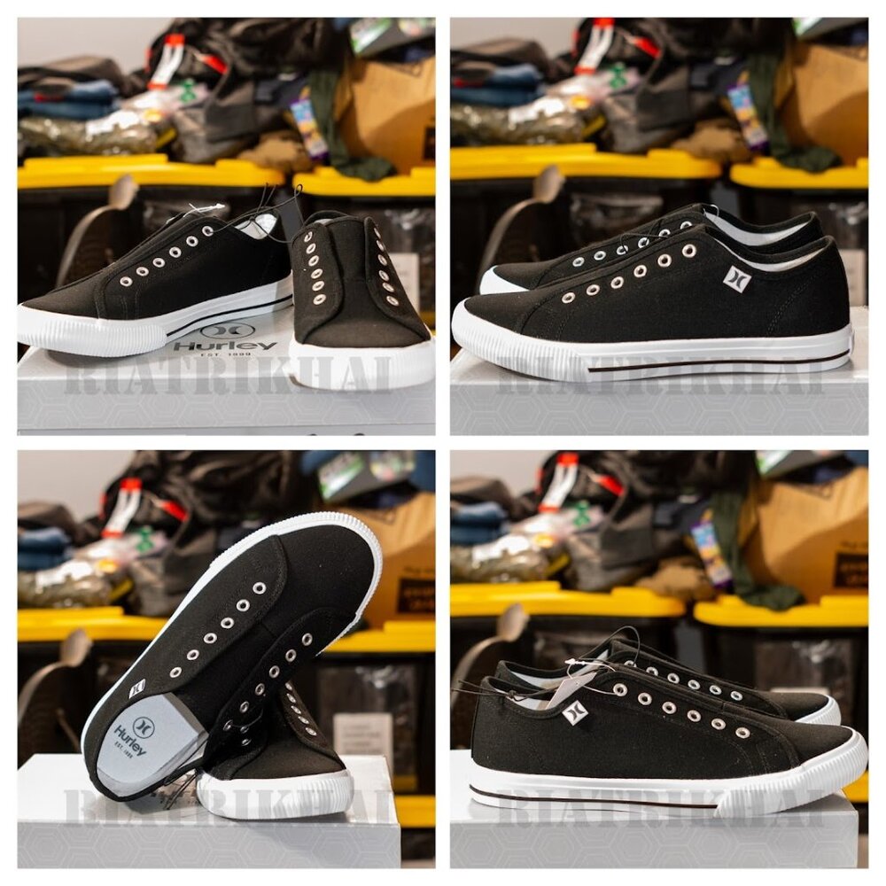 Black Hurley women slip‎ on shoes